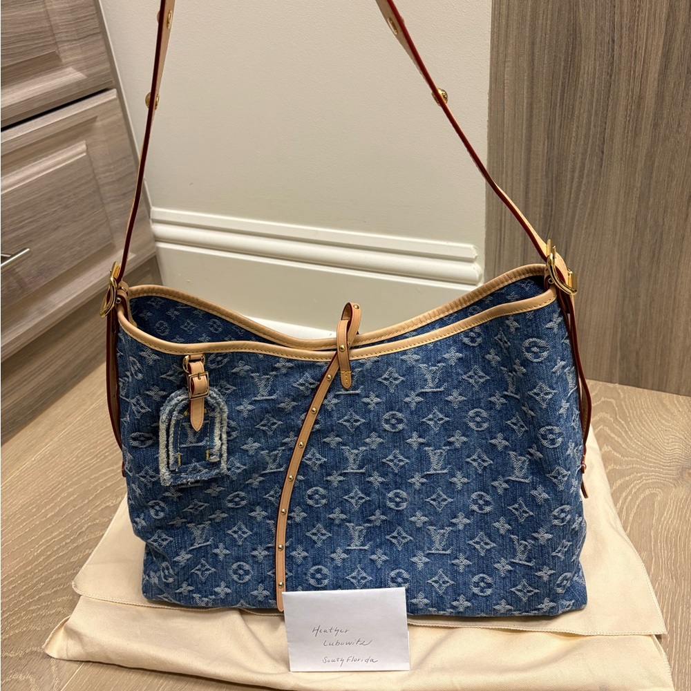 Louis Vuitton Denim Carryall MM
